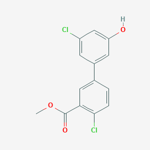 molecular formula C14H10Cl2O3 B6382136 MFCD18315804 CAS No. 1261961-47-0