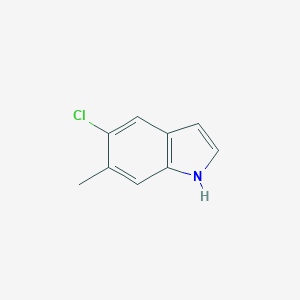 molecular formula C9H8ClN B063823 5-chloro-6-methyl-1H-indole CAS No. 162100-56-3