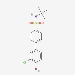 molecular formula C16H18ClNO3S B6382401 4-(4-t-Butylsulfamoylphenyl)-2-chlorophenol CAS No. 1261929-51-4