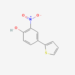 molecular formula C10H7NO3S B6382413 2-Nitro-4-(thiophen-2-YL)phenol CAS No. 849236-79-9