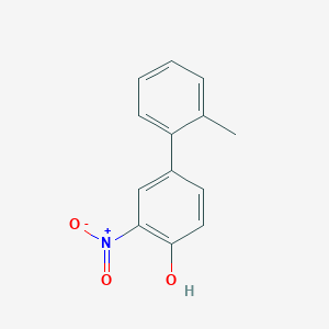 molecular formula C13H11NO3 B6382446 4-(2-Methylphenyl)-2-nitrophenol CAS No. 1261899-87-9