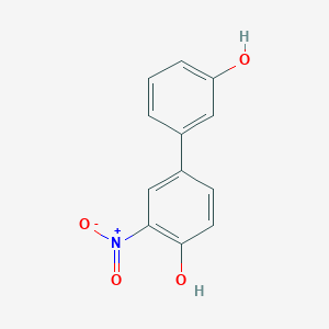 molecular formula C12H9NO4 B6382458 4-(3-Hydroxyphenyl)-2-nitrophenol CAS No. 1261932-49-3