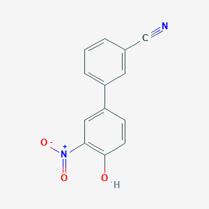 molecular formula C13H8N2O3 B6382488 4-(3-Cyanophenyl)-2-nitrophenol CAS No. 1261932-80-2
