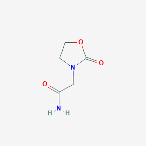 molecular formula C5H8N2O3 B063826 3-Carbamoylmethyloxazolidin-2-one CAS No. 172514-86-2