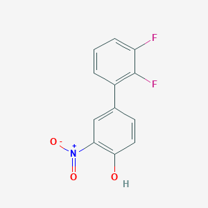 molecular formula C12H7F2NO3 B6382643 4-(2,3-Difluorophenyl)-2-nitrophenol CAS No. 1261909-13-0