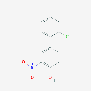 molecular formula C12H8ClNO3 B6382645 4-(2-Chlorophenyl)-2-nitrophenol CAS No. 1261974-17-7