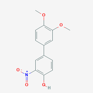 molecular formula C14H13NO5 B6382822 4-(3,4-Dimethoxyphenyl)-2-nitrophenol CAS No. 1261888-56-5