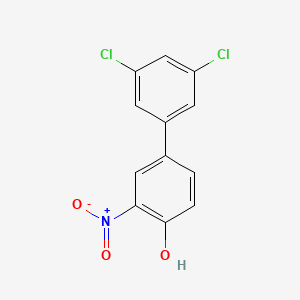 molecular formula C12H7Cl2NO3 B6382919 4-(3,5-Dichlorophenyl)-2-nitrophenol CAS No. 1261975-42-1
