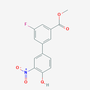 molecular formula C14H10FNO5 B6382945 MFCD18315982 CAS No. 1261899-98-2