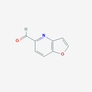 molecular formula C8H5NO2 B063831 Furo[3,2-b]pyridine-5-carbaldehyde CAS No. 193750-91-3