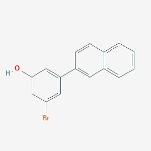 molecular formula C16H11BrO B6383424 3-Bromo-5-(naphthalen-2-YL)phenol CAS No. 1261888-74-7
