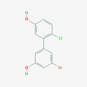 molecular formula C12H8BrClO2 B6383438 MFCD18316101 CAS No. 1261958-05-7
