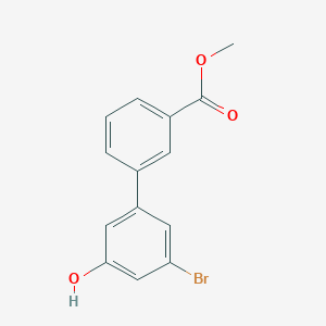 molecular formula C14H11BrO3 B6383466 MFCD18316109 CAS No. 1261888-77-0