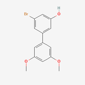 molecular formula C14H13BrO3 B6383505 3-Bromo-5-(3,5-dimethoxyphenyl)phenol CAS No. 1261888-81-6