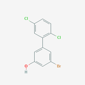 molecular formula C12H7BrCl2O B6383545 3-Bromo-5-(2,5-dichlorophenyl)phenol CAS No. 1262003-95-1