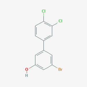 molecular formula C12H7BrCl2O B6383563 3-Bromo-5-(3,4-dichlorophenyl)phenol CAS No. 1261958-23-9