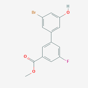 molecular formula C14H10BrFO3 B6383580 MFCD18316142 CAS No. 1261930-24-8