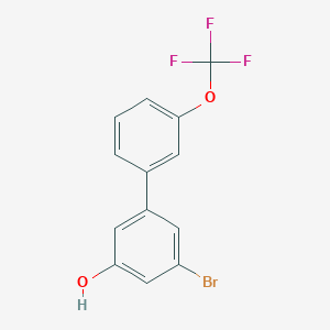 molecular formula C13H8BrF3O2 B6383662 3-Bromo-5-(3-trifluoromethoxyphenyl)phenol CAS No. 1261964-60-6