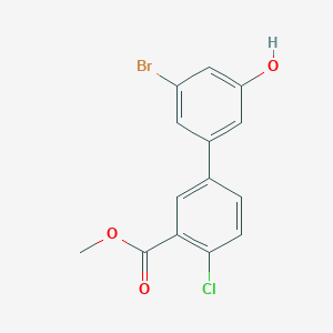 molecular formula C14H10BrClO3 B6383681 MFCD18316159 CAS No. 1261926-04-8