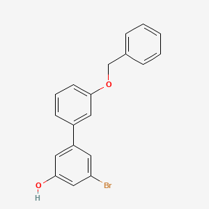 molecular formula C19H15BrO2 B6383690 5-(3-Benzyloxyphenyl)-3-bromophenol CAS No. 1261983-59-8