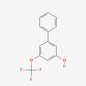 molecular formula C13H9F3O2 B6383767 5-Phenyl-3-trifluoromethoxyphenol CAS No. 1261926-25-3