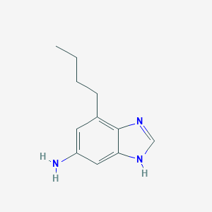 molecular formula C11H15N3 B063838 4-Butyl-1H-benzo[d]imidazol-6-amine CAS No. 177843-79-7