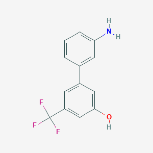 molecular formula C13H10F3NO B6383810 MFCD18316192 CAS No. 1262003-59-7