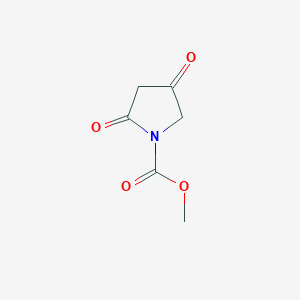 molecular formula C6H7NO4 B063840 Methyl 2,4-dioxopyrrolidine-1-carboxylate CAS No. 182352-62-1