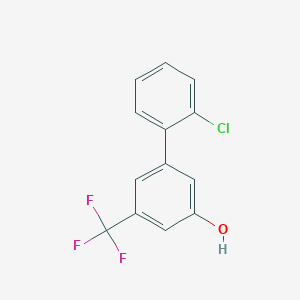 molecular formula C13H8ClF3O B6384064 MFCD18316261 CAS No. 1261948-92-8