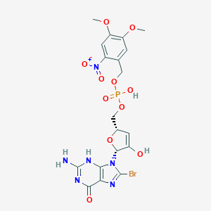 molecular formula C19H20BrN6O11P B063844 4,5-Dimethoxy-2-nitrobenzyl-8-bromo-cgmp CAS No. 177592-89-1