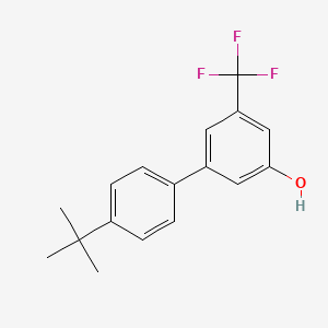 molecular formula C17H17F3O B6384477 5-(4-T-Butylphenyl)-3-trifluoromethylphenol CAS No. 1262003-71-3