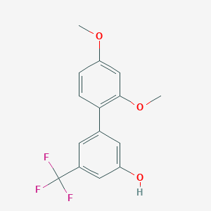 molecular formula C15H13F3O3 B6384558 5-(2,4-Dimethoxyphenyl)-3-trifluoromethylphenol CAS No. 1261979-09-2