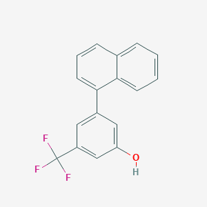 molecular formula C17H11F3O B6384597 3-(Naphthalen-1-yl)-5-(trifluoromethyl)phenol CAS No. 1261952-56-0
