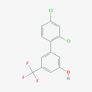 molecular formula C13H7Cl2F3O B6384687 MFCD18316399 CAS No. 1261902-89-9
