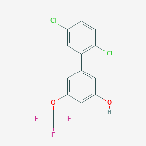 molecular formula C13H7Cl2F3O2 B6384697 5-(2,5-Dichlorophenyl)-3-trifluoromethoxyphenol CAS No. 1261928-39-5