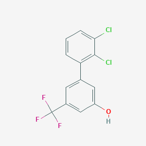 molecular formula C13H7Cl2F3O B6384698 MFCD18316397 CAS No. 1261952-62-8