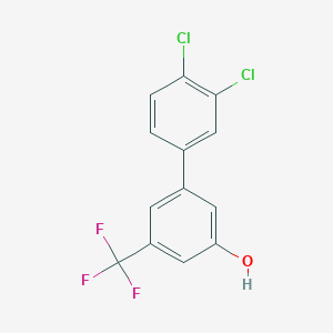 molecular formula C13H7Cl2F3O B6384707 MFCD18316403 CAS No. 1261934-00-2