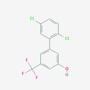 molecular formula C13H7Cl2F3O B6384713 MFCD18316401 CAS No. 1261921-74-7