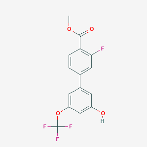 molecular formula C15H10F4O4 B6384821 MFCD18316420 CAS No. 1261952-72-0