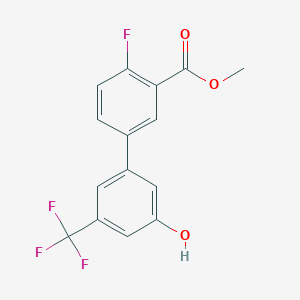 molecular formula C15H10F4O3 B6384824 MFCD18316423 CAS No. 1262003-77-9