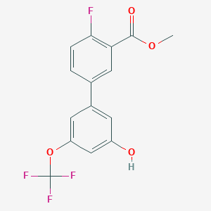 molecular formula C15H10F4O4 B6384872 MFCD18316424 CAS No. 1261965-02-9