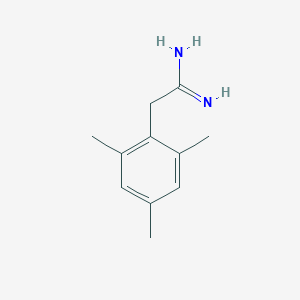 molecular formula C11H16N2 B063849 2-(2,4,6-Trimethylphenyl)ethanimidamide CAS No. 173601-36-0