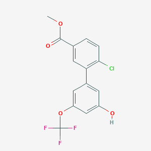 molecular formula C15H10ClF3O4 B6384947 MFCD18316452 CAS No. 1261952-84-4