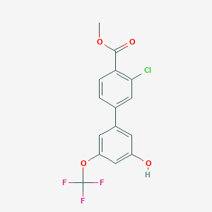 molecular formula C15H10ClF3O4 B6384955 MFCD18316454 CAS No. 1261922-20-6