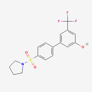5-[4-(Pyrrolidinylsulfonyl)phenyl]-3-trifluoromethylphenol, 95%