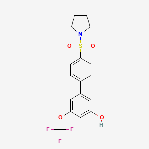 5-[4-(Pyrrolidinylsulfonyl)phenyl]-3-trifluoromethoxyphenol, 95%