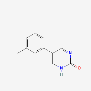 molecular formula C12H12N2O B6385231 5-(3,5-Dimethylphenyl)-2-hydroxypyrimidine CAS No. 1111108-38-3