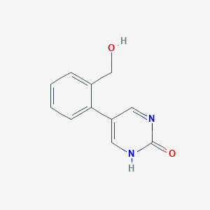 B6385232 2-Hydroxy-5-(2-hydroxymethylphenyl)pyrimidine, 95% CAS No. 1111104-11-0