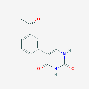 molecular formula C12H10N2O3 B6385403 5-(3-Acetylphenyl)-(2,4)-dihydroxypyrimidine CAS No. 1261979-87-6