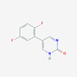 molecular formula C10H6F2N2O B6385423 5-(2,5-Difluorophenyl)pyrimidin-2-ol CAS No. 1111108-68-9